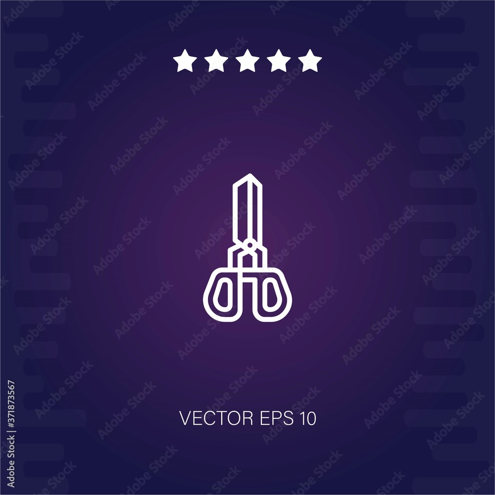 scissors vector icon modern illustration scissors vector icon modern illustration