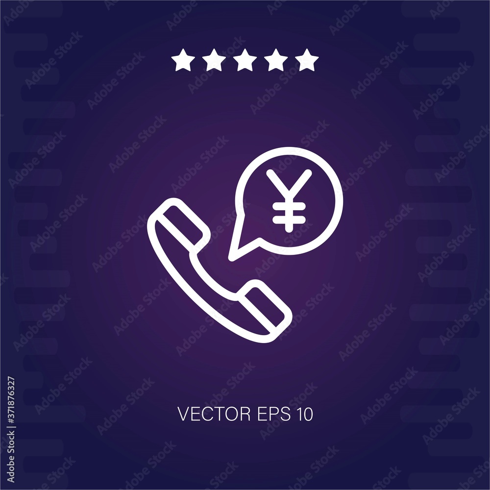 phone call vector icon modern illustration phone call vector icon modern illustration