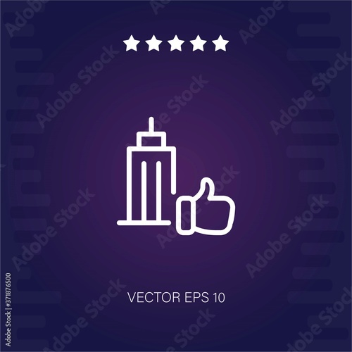 thumbs up vector icon modern illustration
