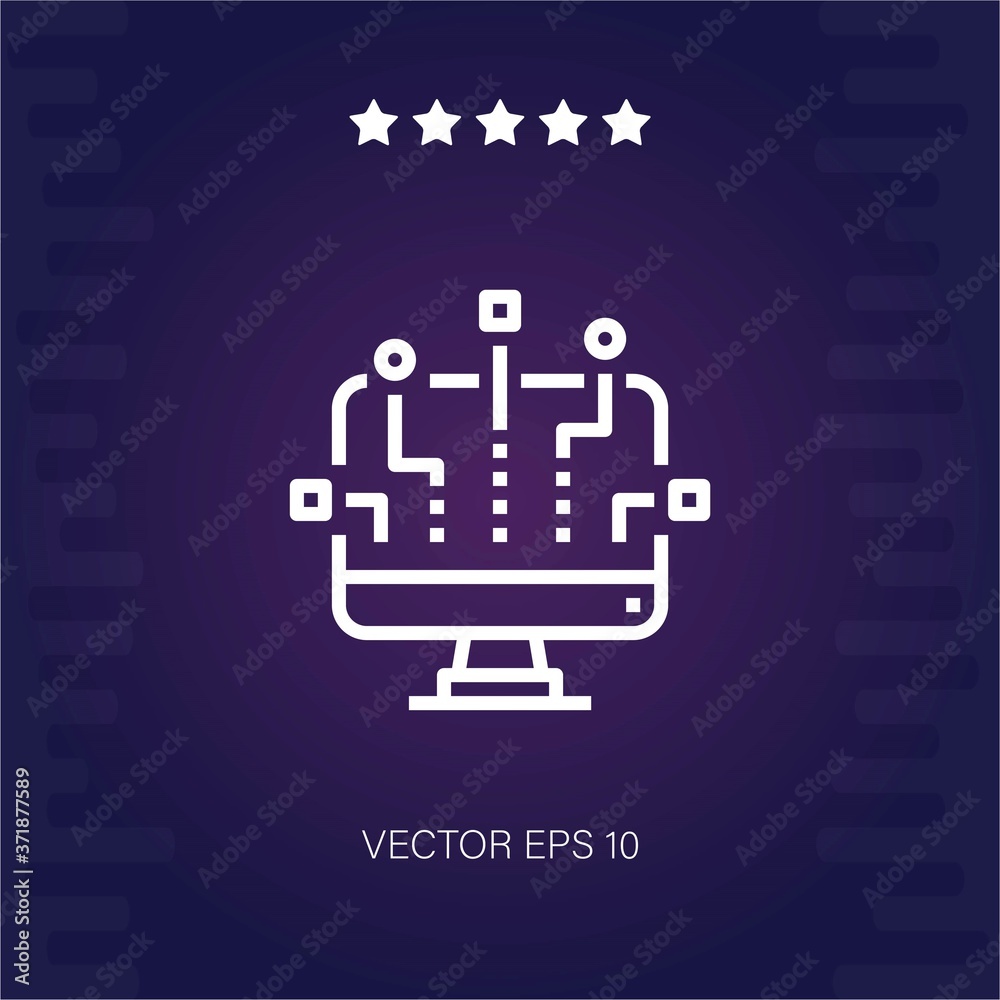 search vector icon modern illustration