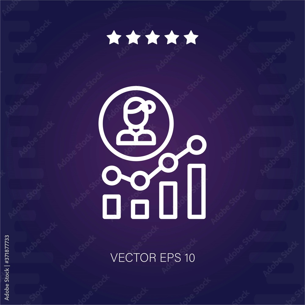 statistics vector icon modern illustration statistics vector icon modern illustration