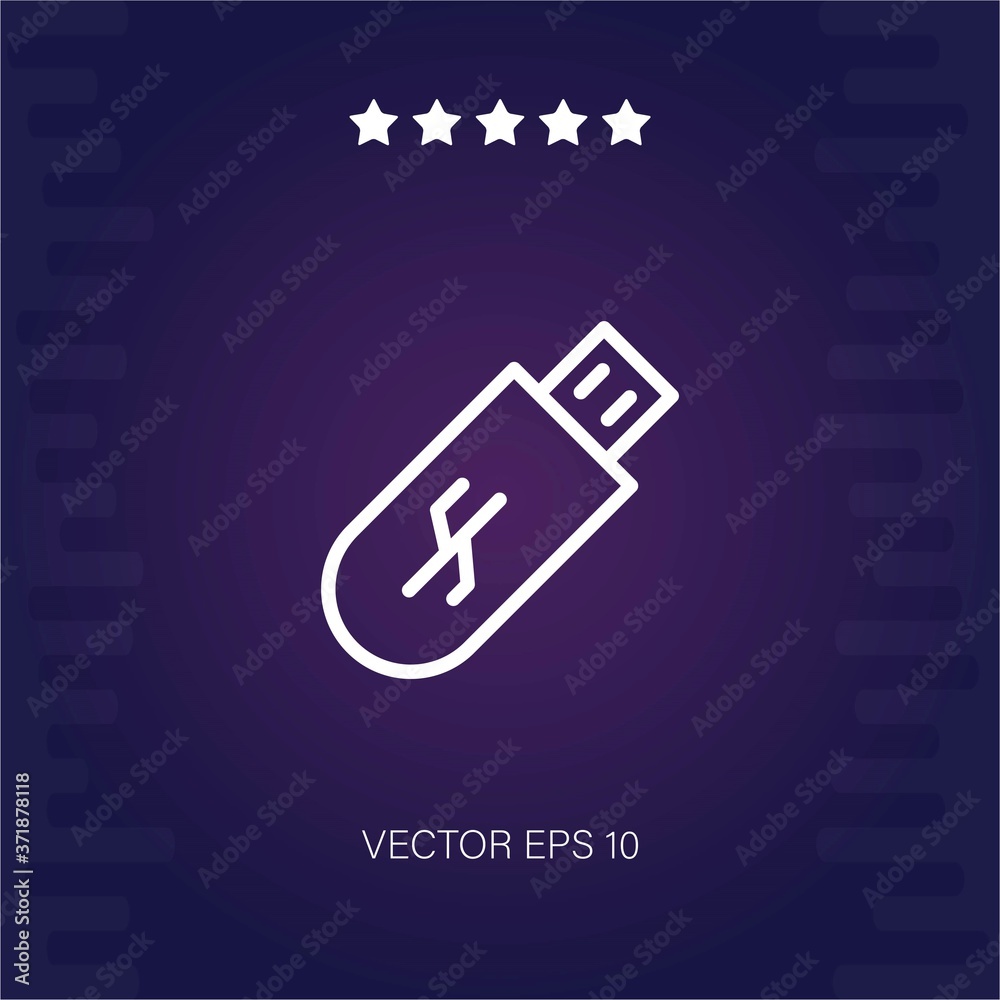 pendrive vector icon modern illustration pendrive vector icon modern illustration