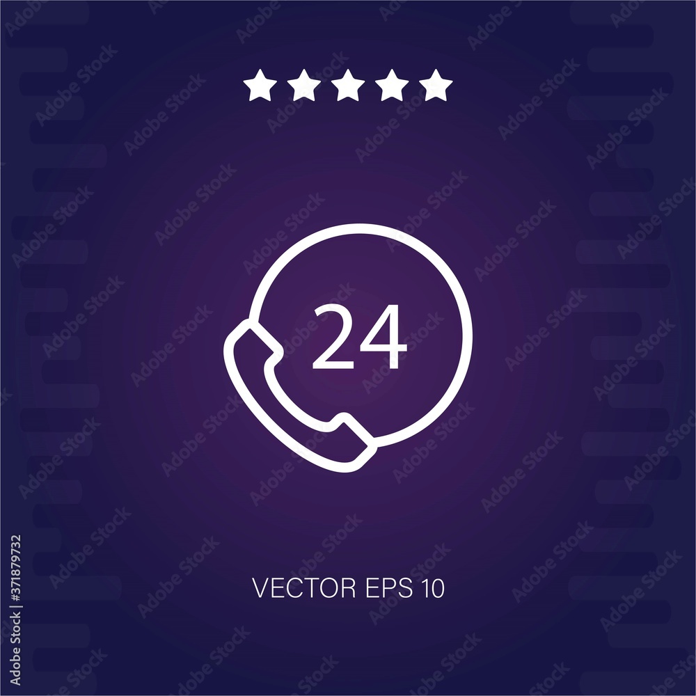 hours vector icon modern illustration hours vector icon modern illustration