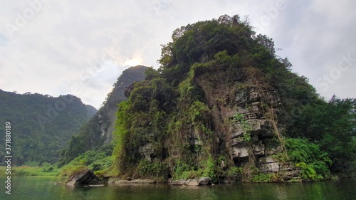 Trang An - Vietnam canoe ride next t Skull Island film site for King Kong movie