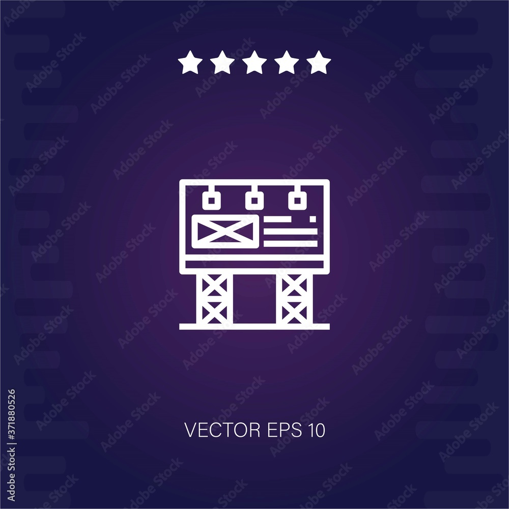 billboard vector icon modern illustration billboard vector icon modern illustration