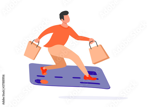 Payment by credit card metaphor.