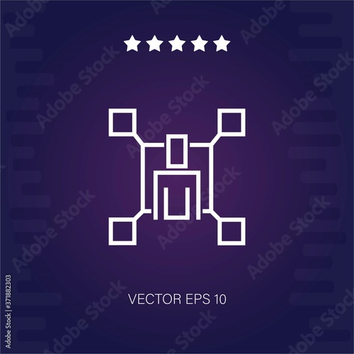 organization vector icon modern illustration