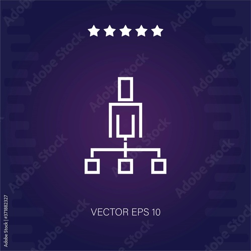 organization vector icon modern illustration