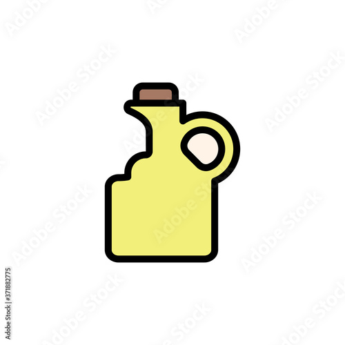 Olive oil icon. Simple color with outline vector elements of vegetarian food icons for ui and ux, website or mobile application
