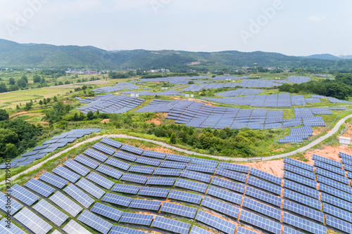 Wall Mural solar power on hillside