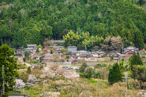 japanese village in countryside