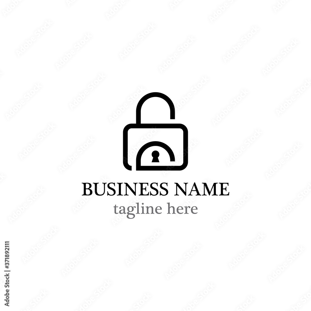 Security logo vector icon Security logo vector icon