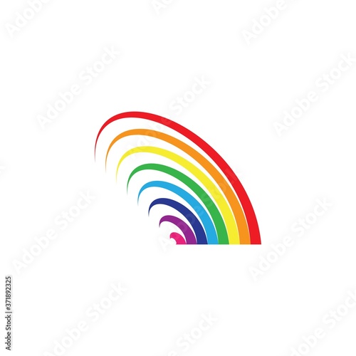 Rainbow logo template