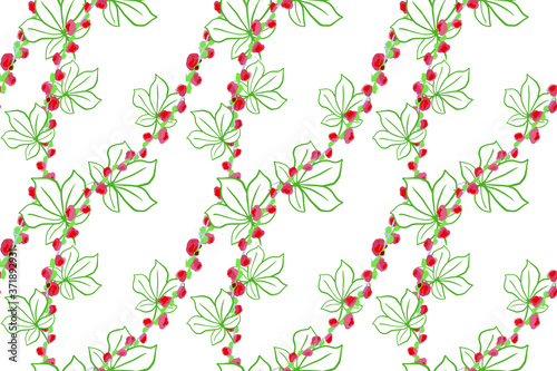 Plano de fundo vetorial com linhas de flores e folhas onduladas, em um estilo natalino, evocando uma atmosfera de aconchego e celebração da temporada festiva.