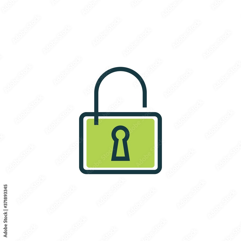 Security icon flat Security icon flat