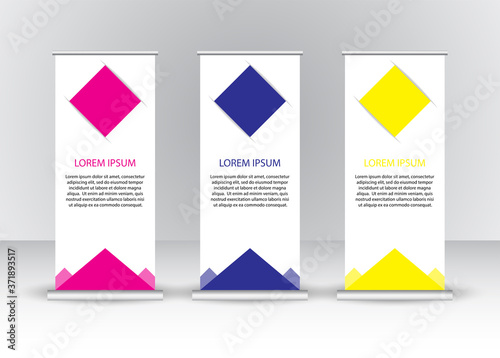 Vector design roll up Banner background or header templates. Free Download Vector design roll up Banner background or header templates. - GFXLoad