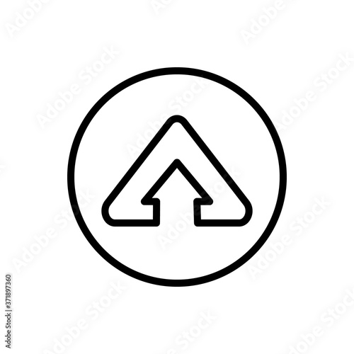 Free Download Arrow up icon. Simple line, outline vector elements of pointer icons for ui and ux, website or mobile application - GFXLoad