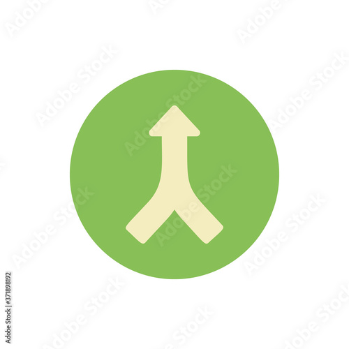 Arrow up icon. Simple color vector elements of pointer icons for ui and ux, website or mobile application