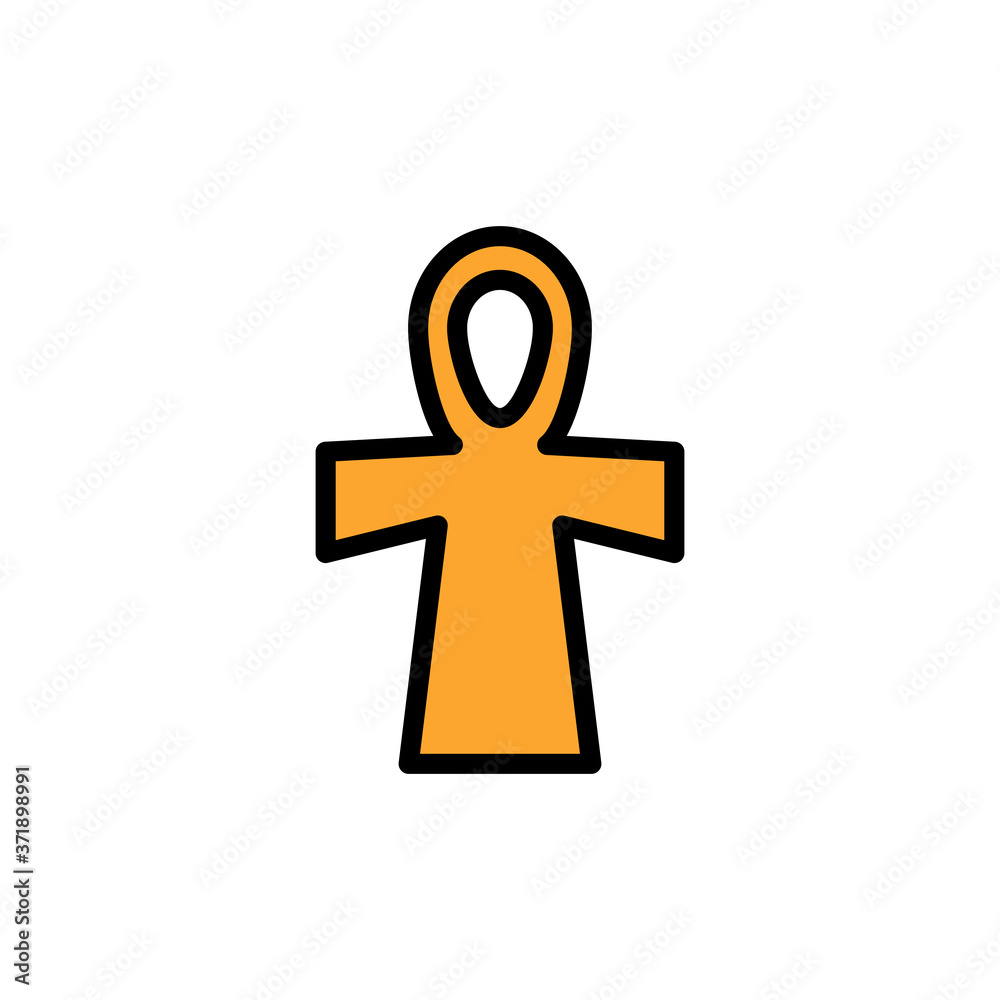 Obraz premium Sacred esoteric icon. Simple color with outline vector elements of esoteric icons for ui and ux, website or mobile application