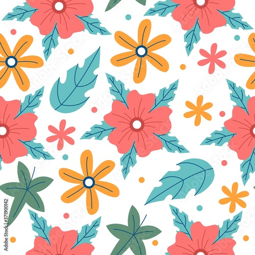 flower drawing pattern design illustration