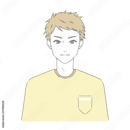 若い男性のイラスト