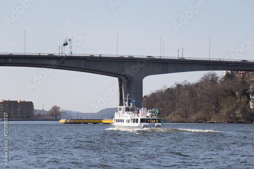 Western bridge on Kungsholmen waterfront, Stockholm, Sweden. photo