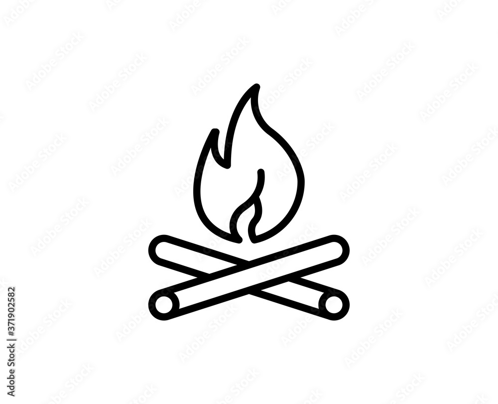 Flat line icon Flat line icon