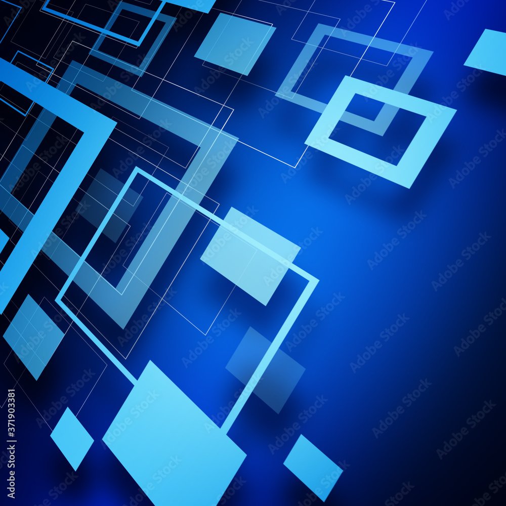 Blue background with light and dark squares Blue background with light and dark squares