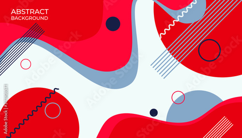 red liquid abstract banner background vector