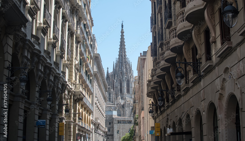 Gothic Quarter, church in  Barcelona
