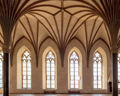 Gothic hall of the medieval castle