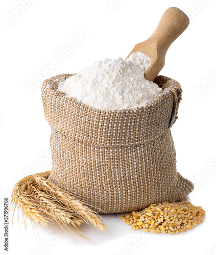 wheat flour in sack