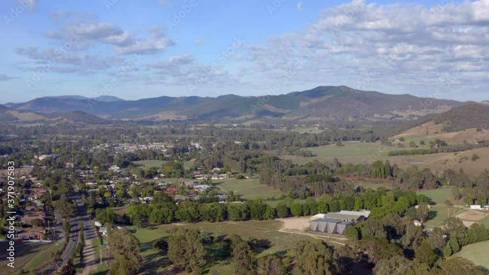 custom made wallpaper toronto digitalAerial footage over Myrtleford, Victoria