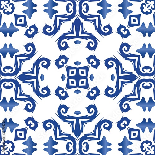 Antique portuguese azulejo ceramic.