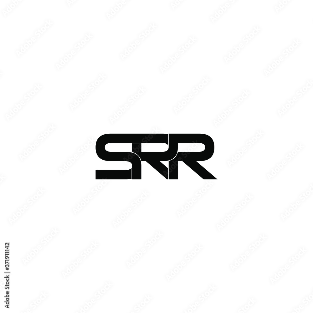 srr letter original monogram logo design