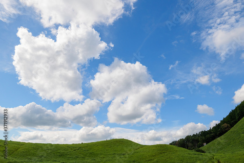 Scenery of Nara-Soni Highlands in midsummer