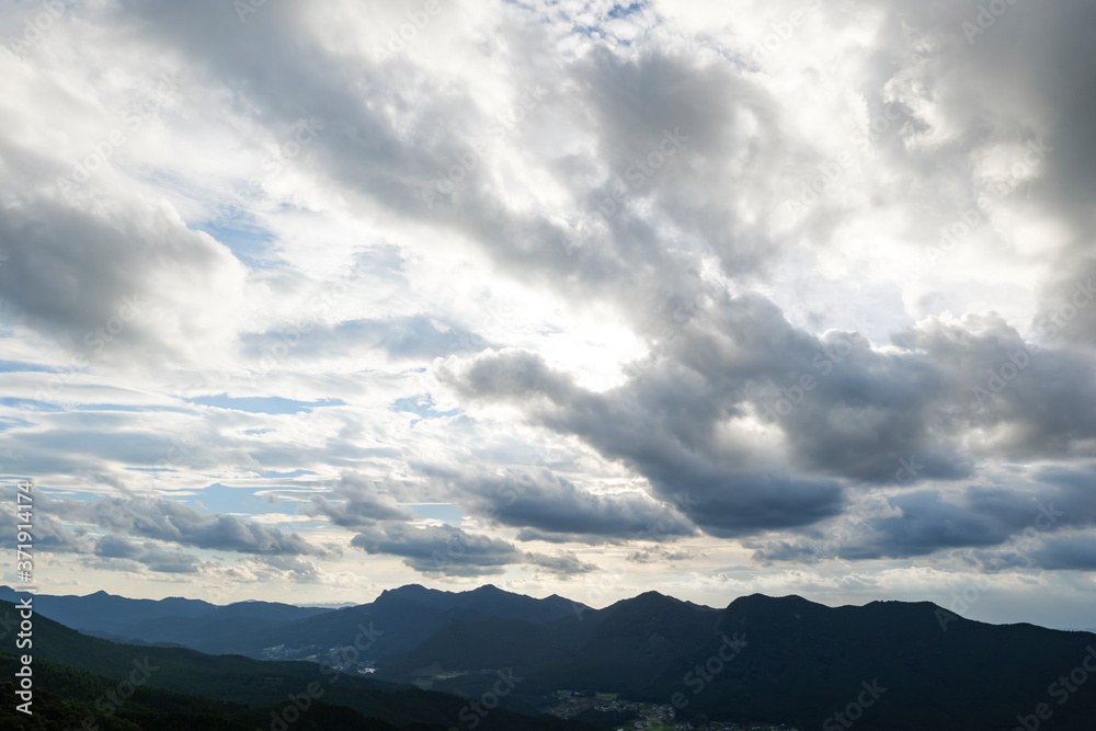 Dusk, the sky seen from Soni Highlands, Nara Prefecture