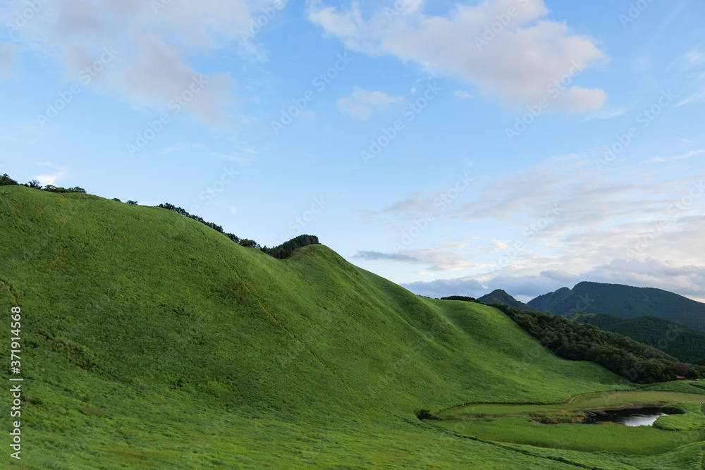 Scenery of Nara-Soni Highlands in midsummer