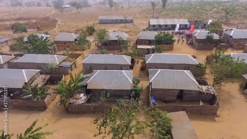 Tracking aerial of community village in Keffi Nasarawa, Nigeria