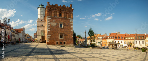 Market square in Sandomierz, Poland photo