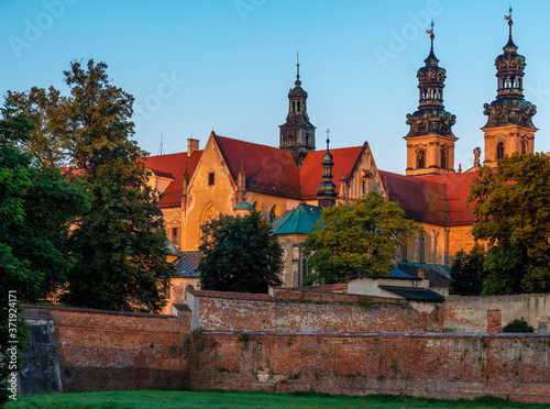 Buildings of the Cistercian abbey in Lubiąż, Poland in Lower Silesia, former German name 