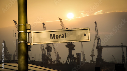 Street Sign to Moral