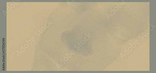 Network forming AI human face. Technology and robotics concept. Anonymous social masking. Cyber crime and cyber security vector illustration.