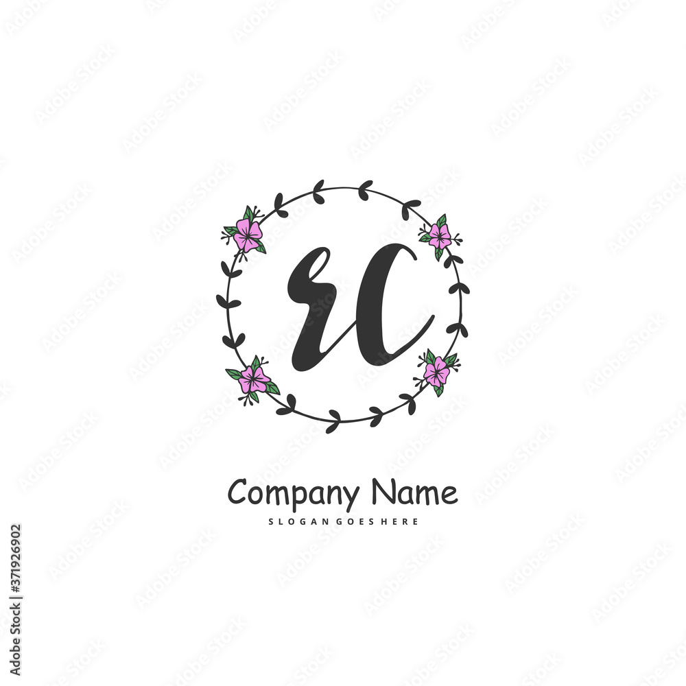 R C RC Initial handwriting and signature logo design with circle. Beautiful design handwritten logo for fashion, team, wedding, luxury logo. R C RC Initial handwriting and signature logo design with circle. Beautiful design handwritten logo for fashion, team, wedding, luxury logo.