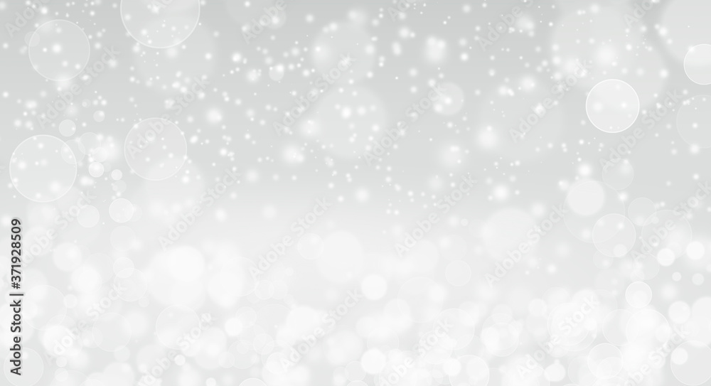 Abstract, Beautiful snowfall, White lights bokeh celebration, Defocus glitter blur on gray background. Bokeh christmas blurred shiny. Abstract, Beautiful snowfall, White lights bokeh celebration, Defocus glitter blur on gray background. Bokeh christmas blurred shiny.