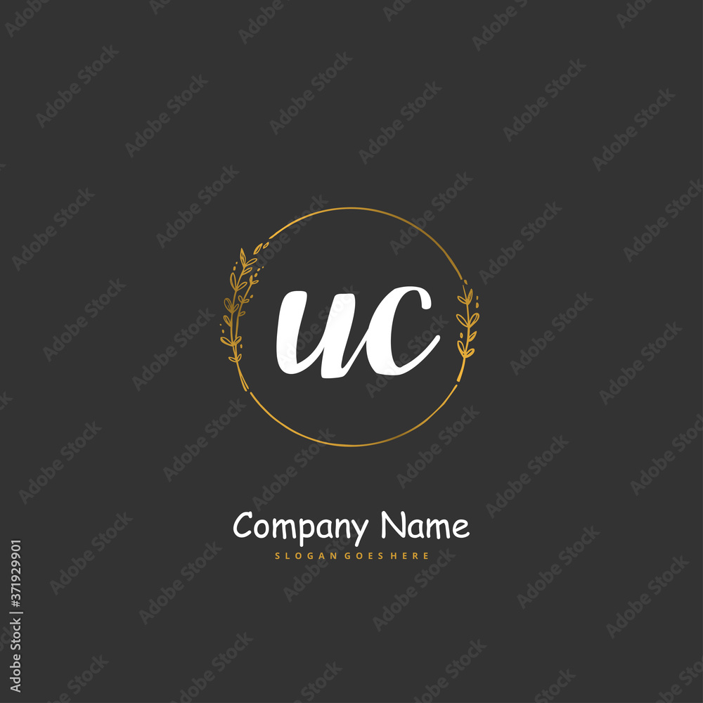 U C UC Initial handwriting and signature logo design with circle. Beautiful design handwritten logo for fashion, team, wedding, luxury logo. U C UC Initial handwriting and signature logo design with circle. Beautiful design handwritten logo for fashion, team, wedding, luxury logo.