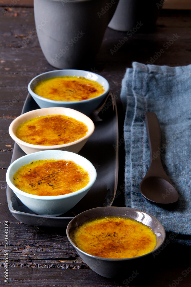 Crème brulée au thé vert Crème brulée au thé vert