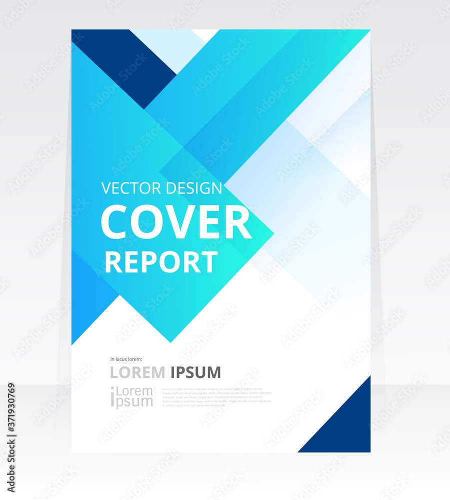 Fototapeta premium Vector abstract design Cover Report Brochure Flyer Banner template.