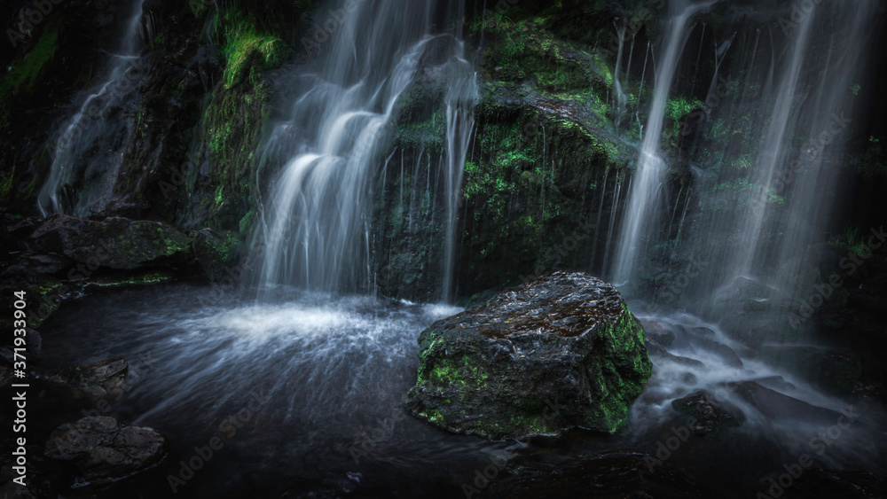 Moss Force Waterfall in Lake District, UK. Moss Force Waterfall in Lake District, UK.