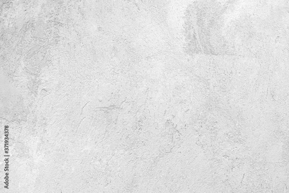 Fototapeta premium czarno-białe na tle starej białej ściany retro w tle, gruba ściana z tynku cementowego na białym tle, szorstkie teksturowane tło, można pięknie wkomponować w dekorację